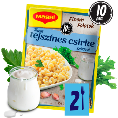 Maggi Finom Falatok PárPerc Tészta tejszínes csirke szósszal 152 g