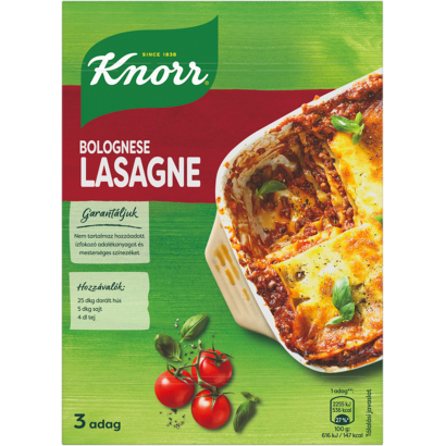 Knorr lasagne tészta bolognai mártással 205 g