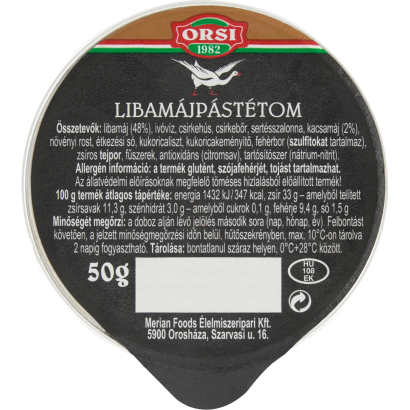 Orsi libamájpástétom 50 g