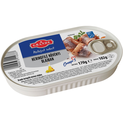 GRANDE heringfilé olajban 170 g