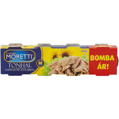 MORETTI Tonhaltörzs napraforgóolajban 4x80 g