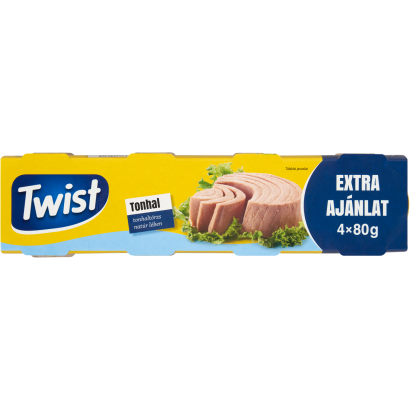 Twist tonhaltörzs natúr lében 4 x 80 g (320 g)