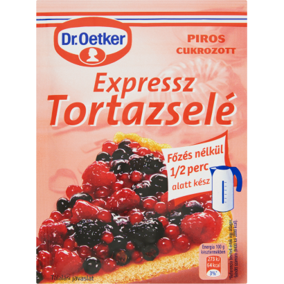Dr. Oetker piros expressz tortazselé 50 g