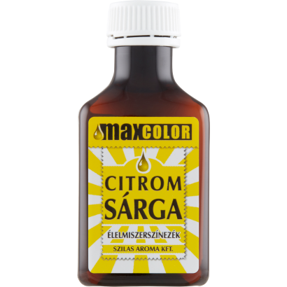 Max Color citromsárga élelmiszerszínezék 30 ml