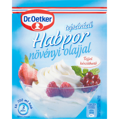 Dr. Oetker tejszínízű habpor növényi olajjal 45 g