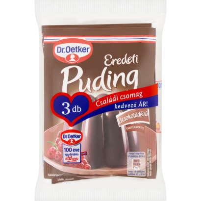 Dr. Oetker Eredeti puding étcsokoládéízű pudingpor 3 x 48 g