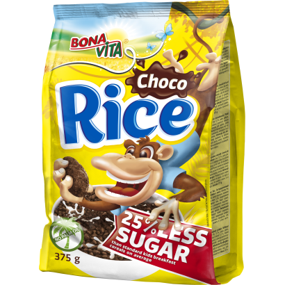 Bona Vita rizsből készült kakaós reggeliző pehely 375 g