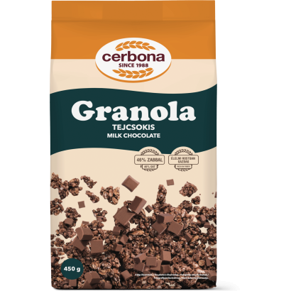 Cerbona tejcsokis granola 450 g