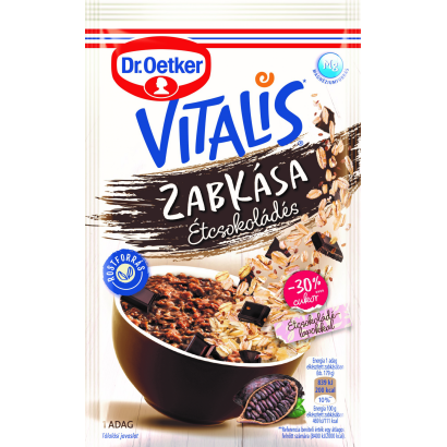 Dr. Oetker Vitalis étcsokoládés zabkása alappor 54 g