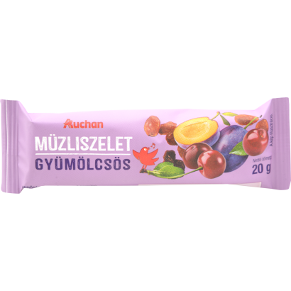 Auchan Kedvenc gyümölcsös müzliszelet 20 g