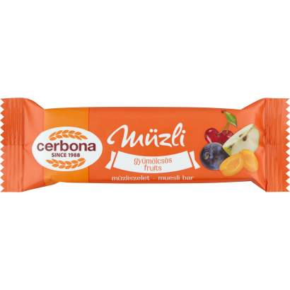 Cerbona gyümölcsös müzliszelet 20 g