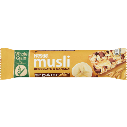 Nestlé Musli tejcsokoládés-banános müzliszelet reggelihez 35 g