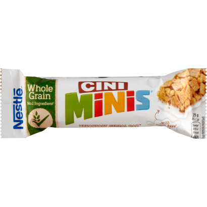 Nestlé Cini Minis fahéjas gabonapehely-szelet tejbevonó talppal vitaminokkal és kalciummal 25 g