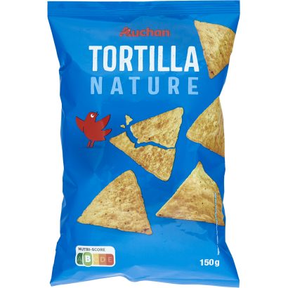 Auchan Kedvenc tortilla chips narule 150 g