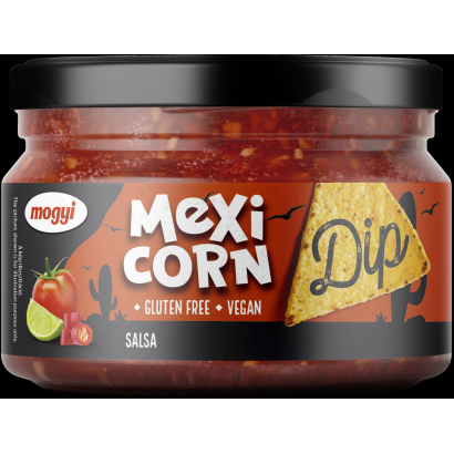 Mogyi Mexi Corn Dip Salsa ízű csípős, fűszeres szósz paradicsommal 310 g