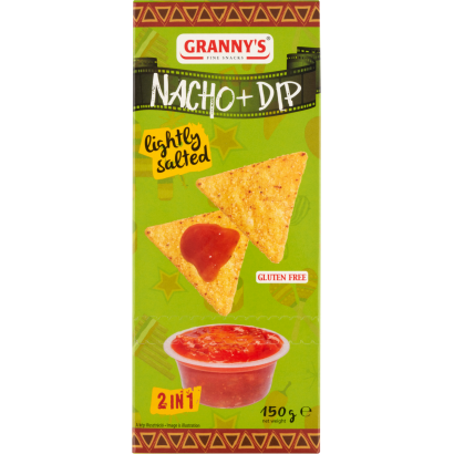 Granny's enyhén sós chips & Salsa Mexicana szósz 150 g