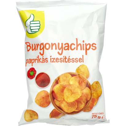 Auchan Tipp paprikás chips 75 g