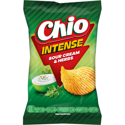 Chio Intense tejfölös-zöldfűszeres ízű burgonyachips 55 g