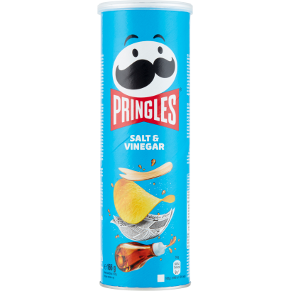 Pringles sós és ecetes ízesítésű snack 165 g