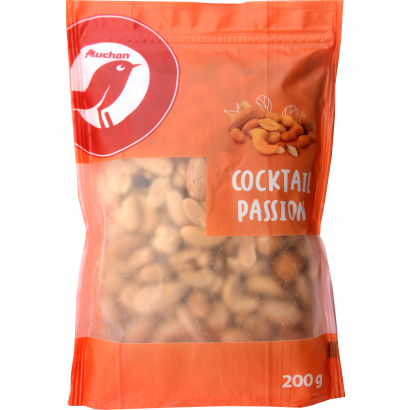 Auchan Kedvenc speciál mix (pörkölt mogyoró, mandula,kesudió, földimogyoró) 200G