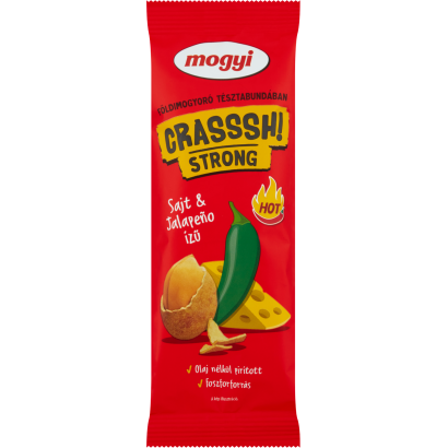 Mogyi Crasssh! Strong földimogyoró sajt és jalapeno ízű tésztabundában 60 g