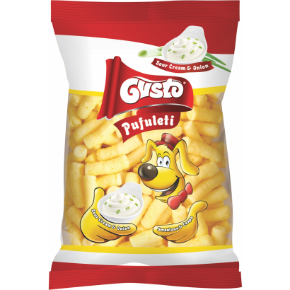 Gusto extrudált kukoricapehely hagymás-tejfölös ízesítéssel 80 g