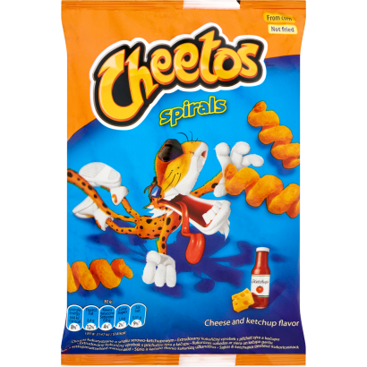 Cheetos Spirals sajtos & ketchupos ízesítésű kukoricasnack 30 g