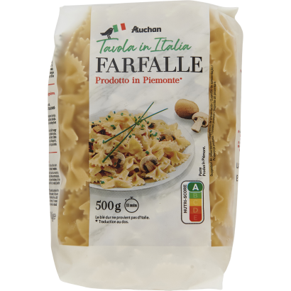 Auchan Kedvenc Tavola in Italia Farfalle masni száraztészta 500 g