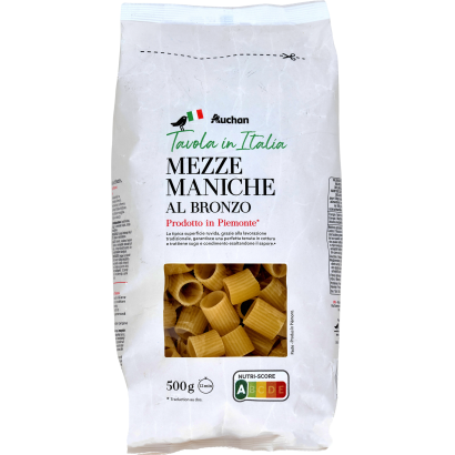 Auchan Kedvenc Tavola in Italia Mezze Maniche cső alakú száraztészta 500 g