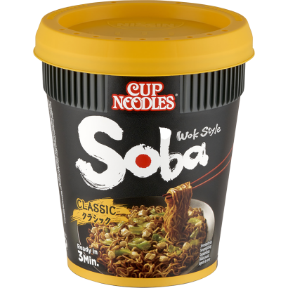 Nissin Cup Noodles Soba instant tészta búzalisztből yakisoba ízesítő szósszal 90 g
