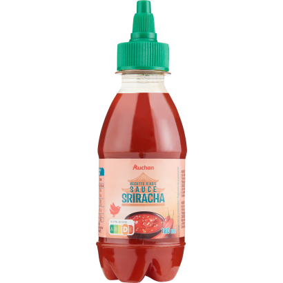Auchan Kedvenc Sriracha chili szósz csípős 180 ml