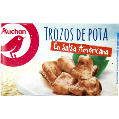 Auchan Kedvenc Tintahal darabok amerikai mártásban 111 g / 72 g