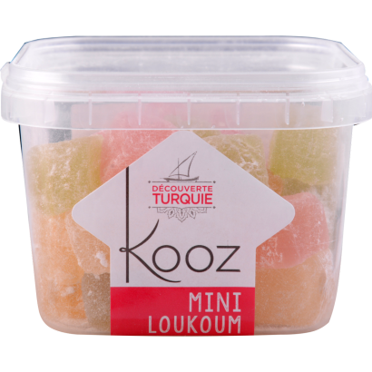 Samia Mini Loukoum török édesség vanília-, menta-, rózsa-, és citrom ízű 160 g