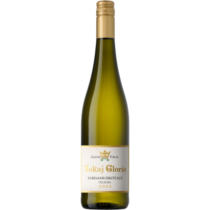 Grand Tokaj Tokaj Gloria Sárgamuskotály félédes fehérbor 10,5% 0,75 l