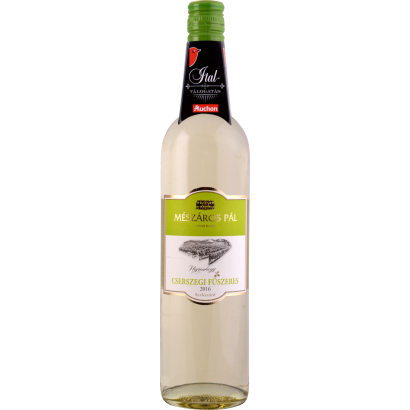 Auchan Kedvenc mészáros naposhegyi cserszegi fűszeres fehérbor 11,5%, 0,75 l (928162)