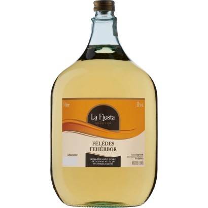 La Fiesta Duna-Tisza közi Cuvée félédes fehérbor 11% 5 l