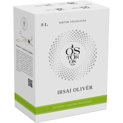 Ostorosbor Bag-In-Box Felső Magyarországi Irsai Olivér száraz fehérbor 11% 3 l