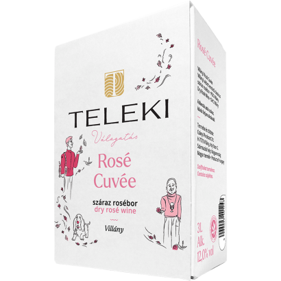Teleki Válogatás Villányi Rosé Cuvée száraz rosébor 3 l
