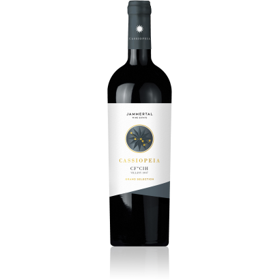 Jammertal Cassiopeia Villányi Cabernet Franc-Merlot premium száraz vörösbor 14,5% 750 ml