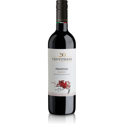 Zonin Ventiterre Primitivo száraz vörösbor 13,5% 750 ml