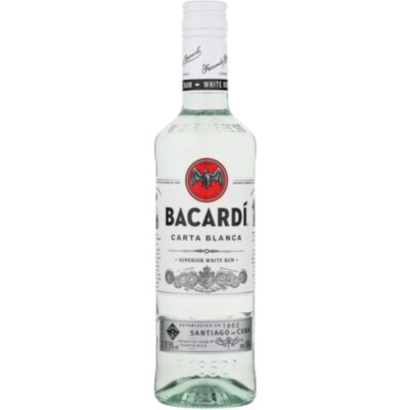 Bacardi Carta Blanca rum 37,5% 500 ml
