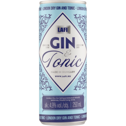 Lafi Gin & Tonic alkoholos szénsavas ital 4,9% 250 ml