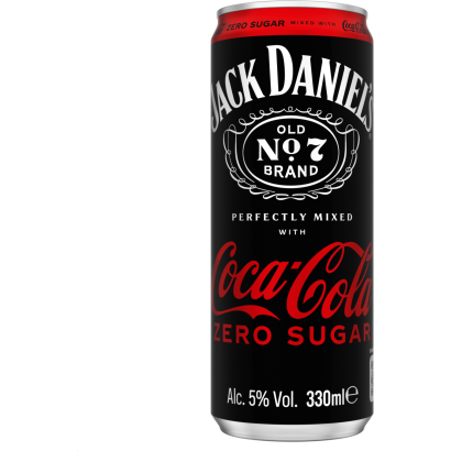 Jack Daniel's Tennessee Whiskey és Coca Cola alkoholos szénsavas ital édesítőszerekkel 5% 330 ml