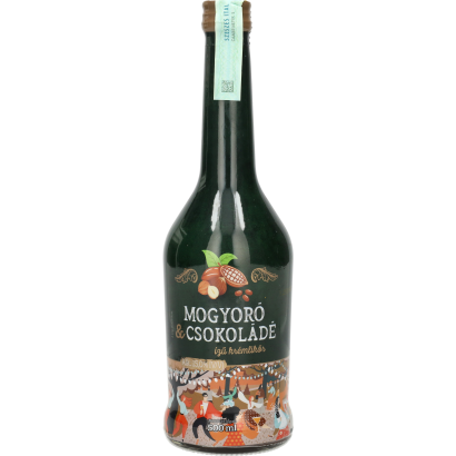 Auchan Kedvenc mogyoró- és csokoládéízű krémlikőr 0,5 L