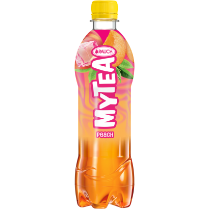 Rauch MyTea Peach ice tea őszibarackos üdítőital fekete teából 0,5 l
