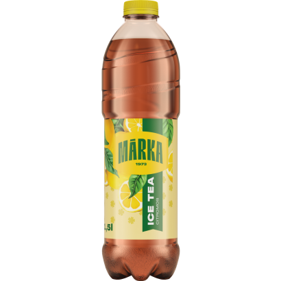 Márka citromízű szénsavmentes üdítőital fekete tea kivonattal és cukorral 1,5 l
