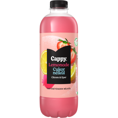 Cappy Lemonade szénsavmentes citromos üdítőital eperlével és édesítőszerekkel 1,25 l