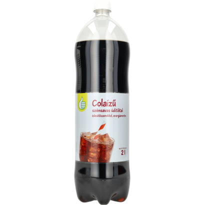Auchan Tipp Cola ízű szénsavas üdítőital édesítőszerekkel, energiamentes 2 l