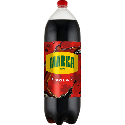 Márka colaízű szénsavas üdítőital cukorral és édesítőszerekkel 2,5 l