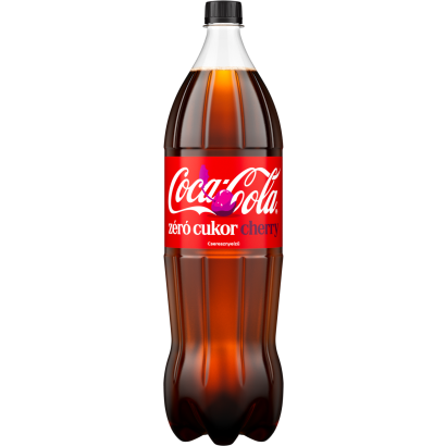 Coca-Cola Zero Cherry colaízű energiamentes szénsavas üdítőital cseresznye ízesítéssel 1,75 l